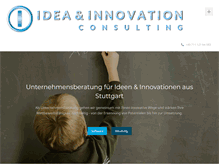 Tablet Screenshot of idea-innovation-consulting.com